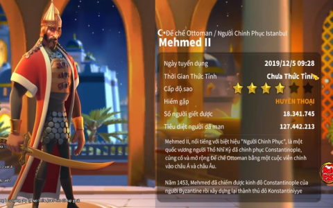 Xây Dựng Talent Tree Mehmed II: Cẩm Nang Chi Tiết trong Rise of Kingdoms